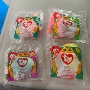 1996 McDonald’s Ty Teenie Beanie Baby Partial Set
